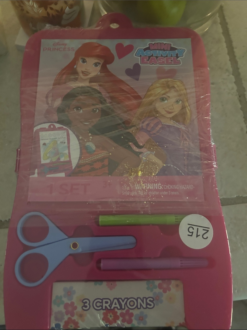 Disney Pink Princess Mini Activity Easel with Blue Scissors